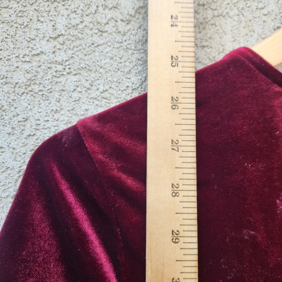 HALOGEN Women’s Dress Extra Small Burgundy Velvet Holiday Whimsigoth - Picture 11 of 11